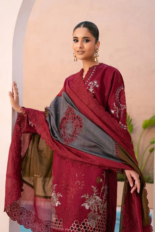 Marjjan | Amani Luxe | MSV-01 B (MAROON) - Aqsa Fabrics