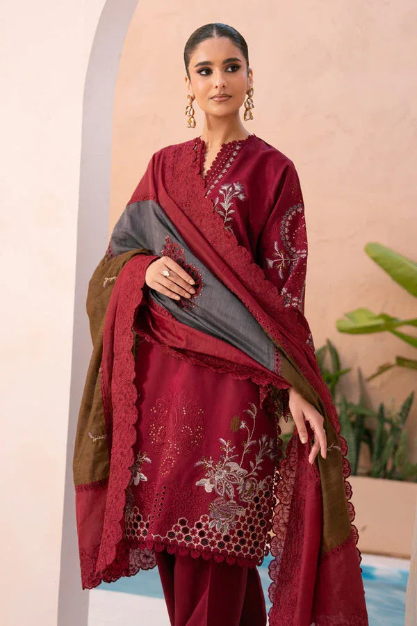 Marjjan | Amani Luxe | MSV-01 B (MAROON) - Aqsa Fabrics