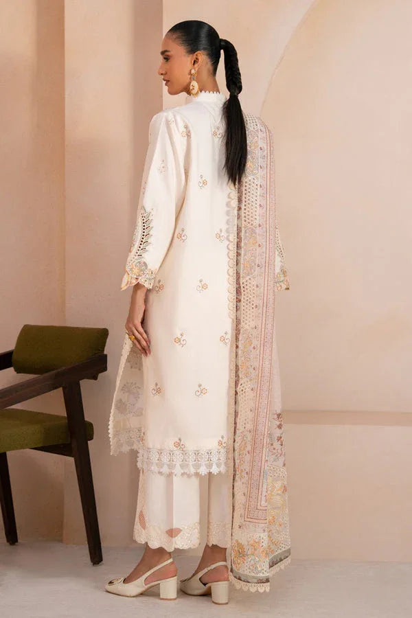 Marjjan | Amani Luxe | MSV-03 B (OFF WHITE) - Aqsa Fabrics