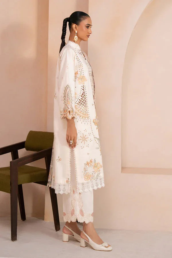 Marjjan | Amani Luxe | MSV-03 B (OFF WHITE) - Aqsa Fabrics