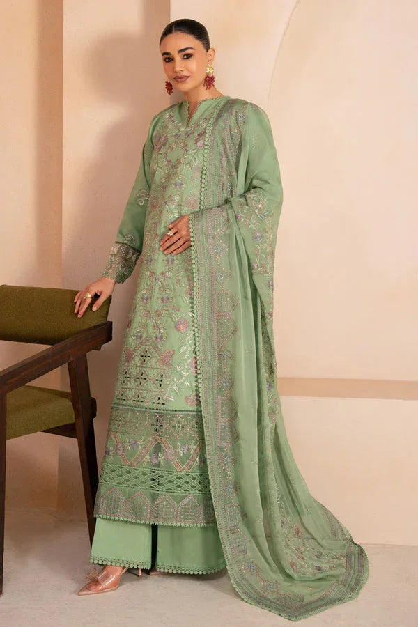 Marjjan | Amani Luxe | MSV-04 A (PISTACHIO) - Aqsa Fabrics