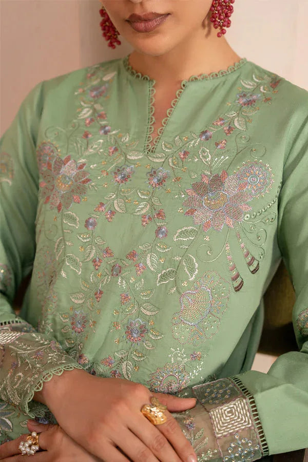 Marjjan | Amani Luxe | MSV-04 A (PISTACHIO) - Aqsa Fabrics
