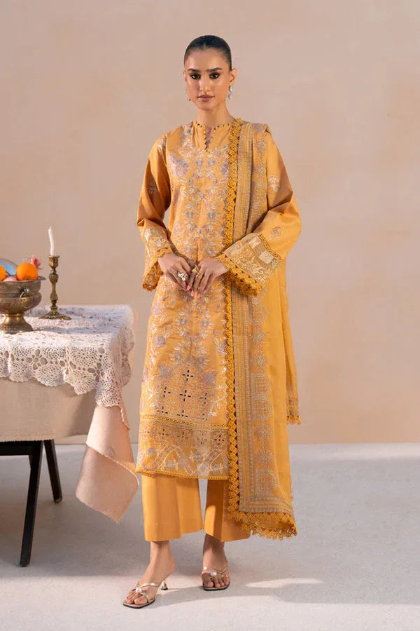 Marjjan | Amani Luxe | MSV-04 B (MUSTARD) - Aqsa Fabrics