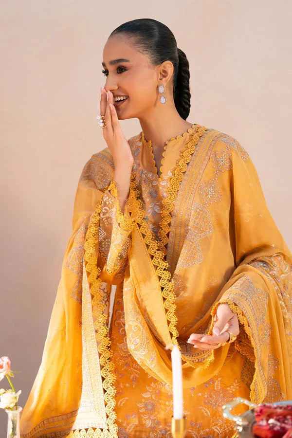 Marjjan | Amani Luxe | MSV-04 B (MUSTARD) - Aqsa Fabrics