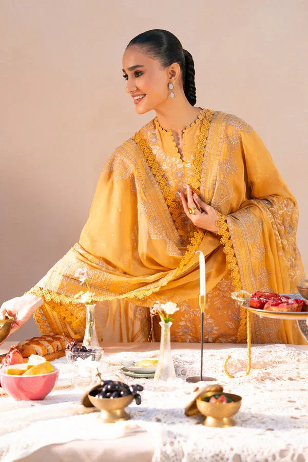 Marjjan | Amani Luxe | MSV-04 B (MUSTARD) - Aqsa Fabrics