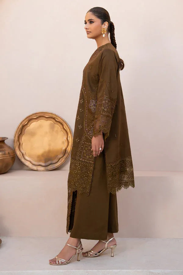 Marjjan | Amani Luxe | MSV-05 A (COFFEE) - Aqsa Fabrics