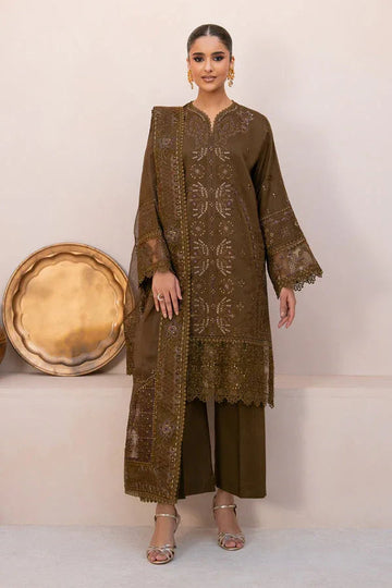 Marjjan | Amani Luxe | MSV-05 A (COFFEE) - Aqsa Fabrics