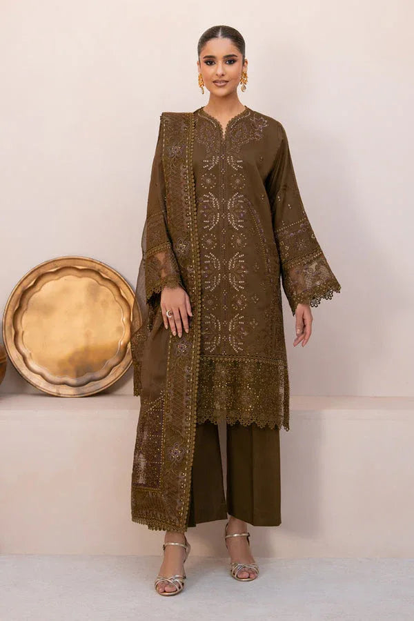 Marjjan | Amani Luxe | MSV-05 A (COFFEE) - Aqsa Fabrics