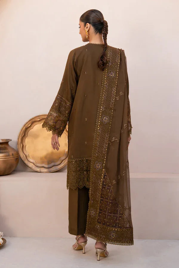 Marjjan | Amani Luxe | MSV-05 A (COFFEE) - Aqsa Fabrics