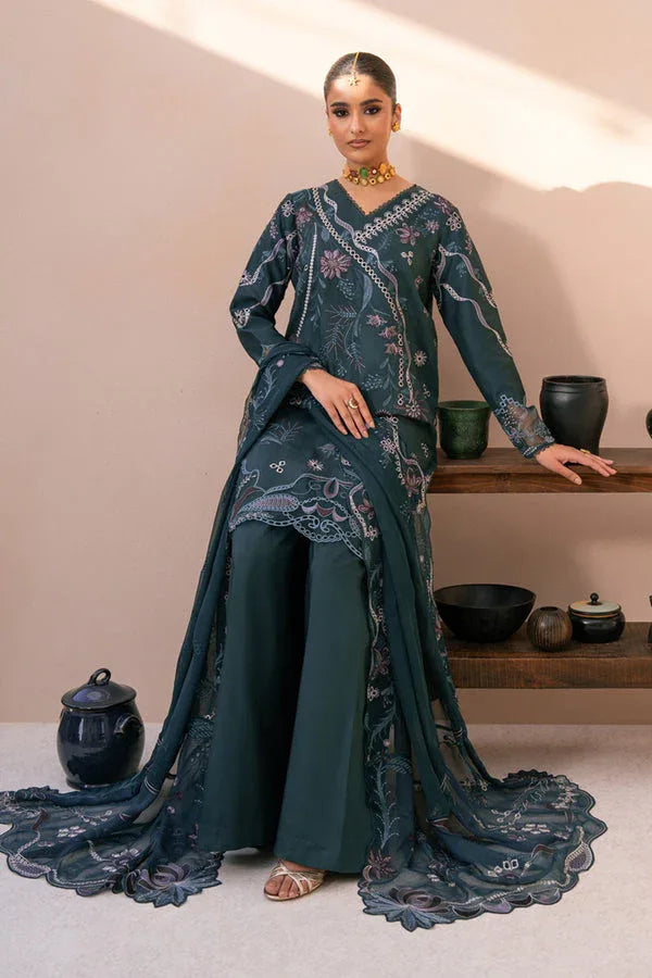 Marjjan | Amani Luxe | MSV-06 A (TEAL) - Aqsa Fabrics