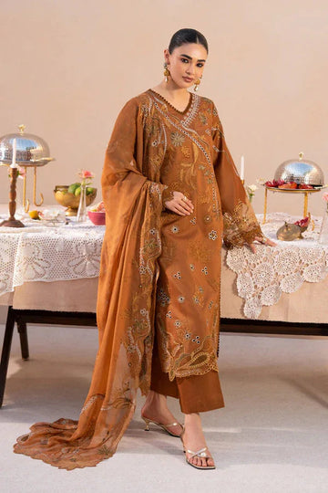 Marjjan | Amani Luxe | MSV 06-B (RUST) - Aqsa Fabrics