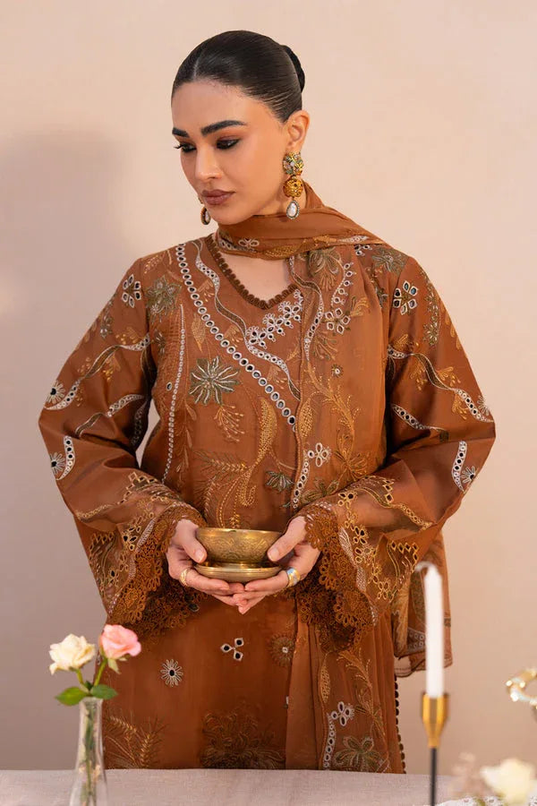 Marjjan | Amani Luxe | MSV 06-B (RUST) - Aqsa Fabrics