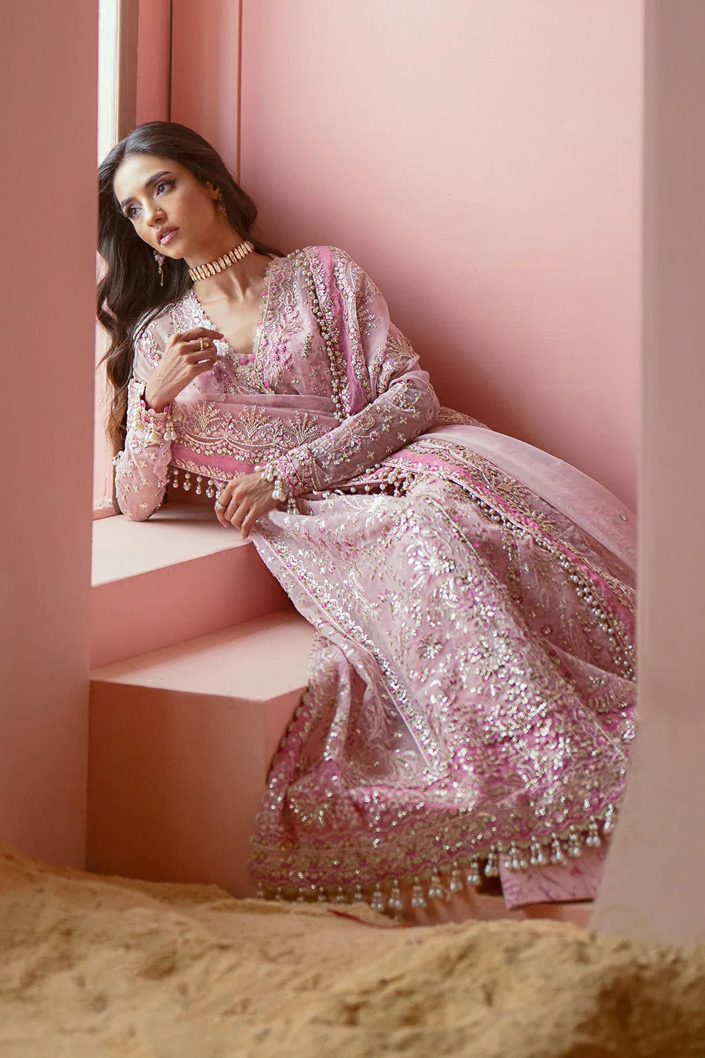Ayzel | Luminara Wedding Formals | Bella - Aqsa Fabrics