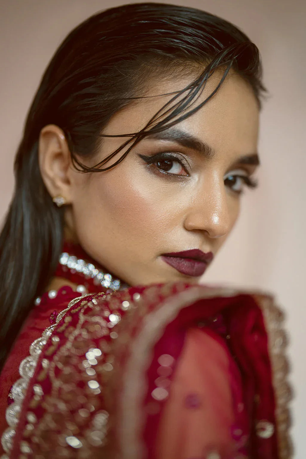 Ayzel | Luminara Wedding Formals | Ruby - Aqsa Fabrics
