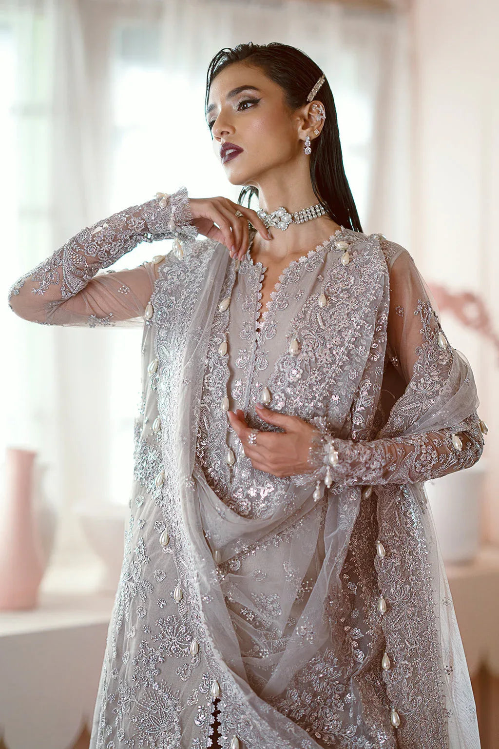 Ayzel | Luminara Wedding Formals | Freya - Aqsa Fabrics