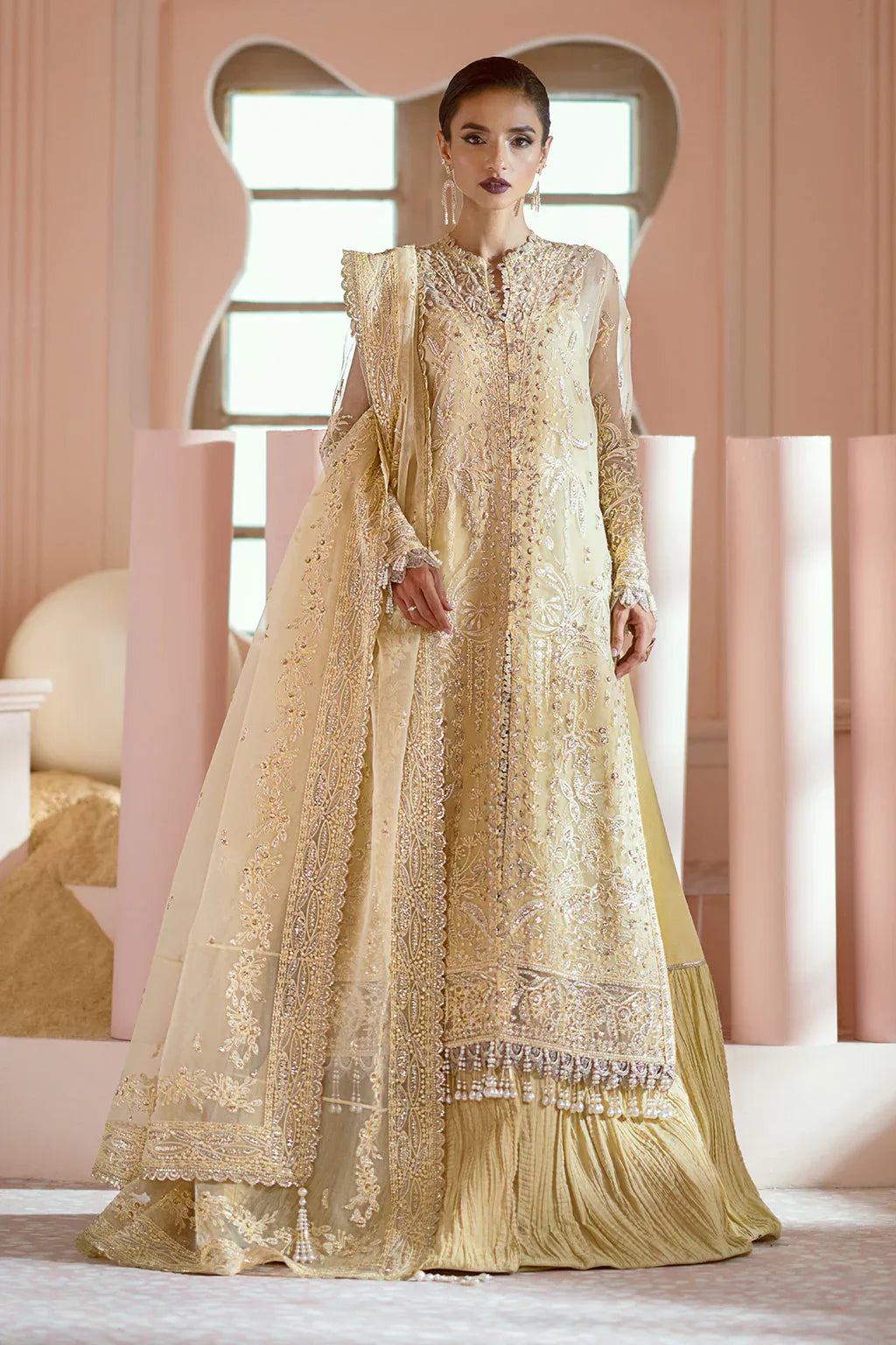 Ayzel | Luminara Wedding Formals | Leia - Aqsa Fabrics