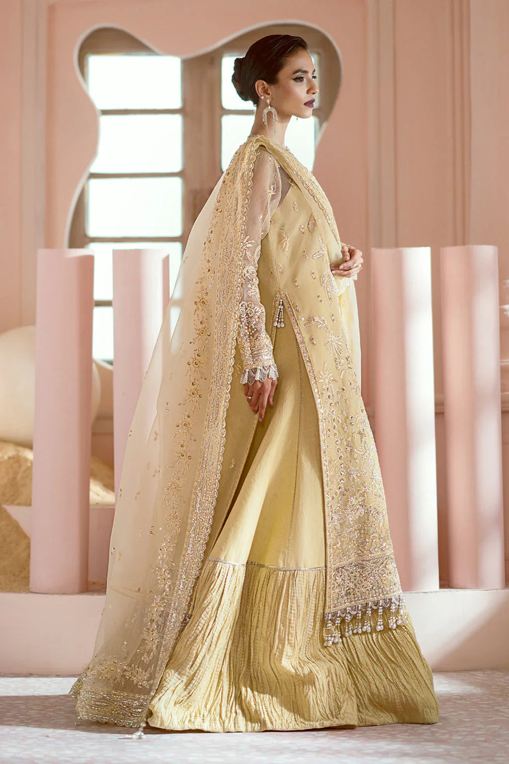 Ayzel | Luminara Wedding Formals | Leia - Aqsa Fabrics