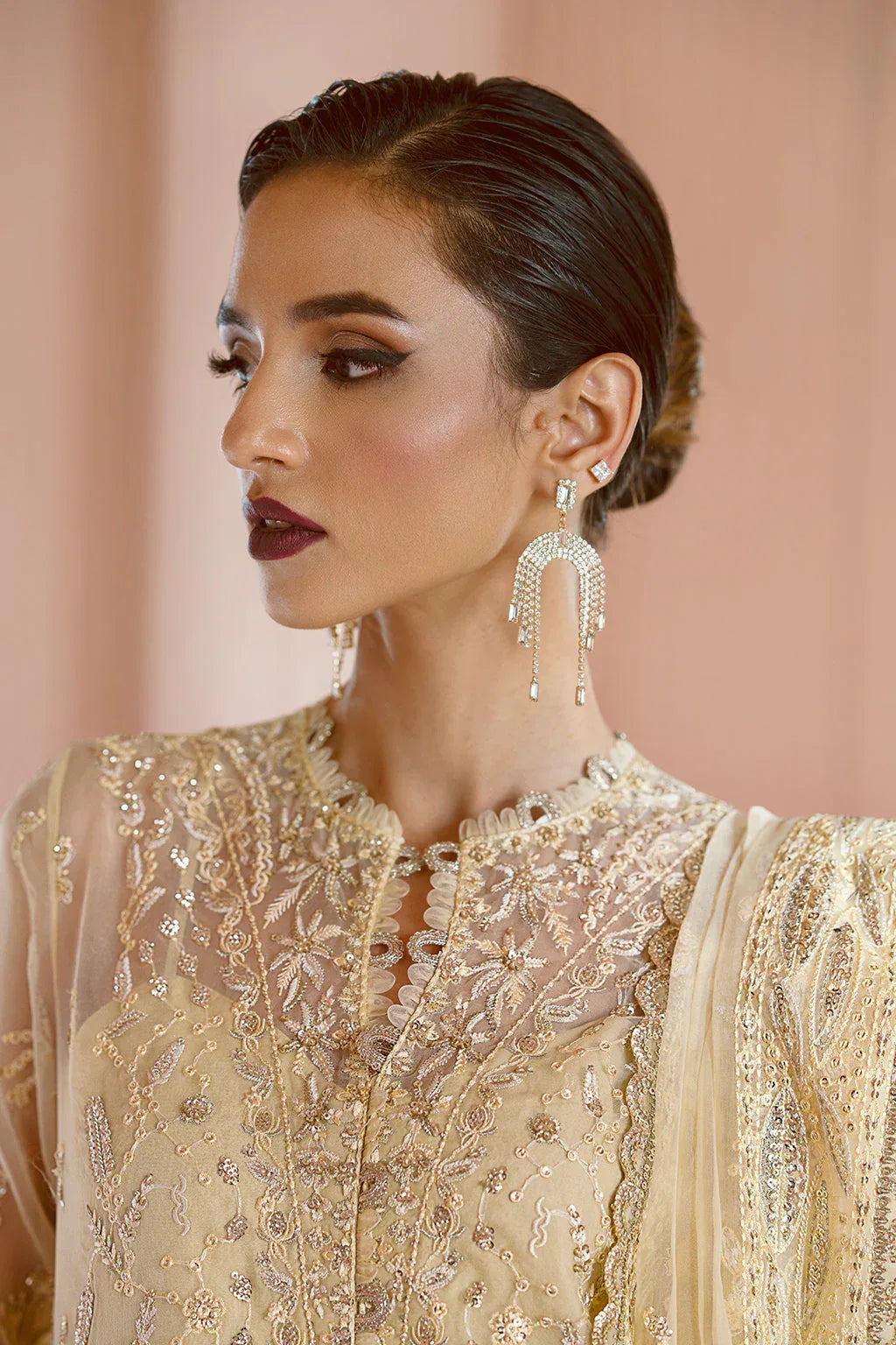 Ayzel | Luminara Wedding Formals | Leia - Aqsa Fabrics