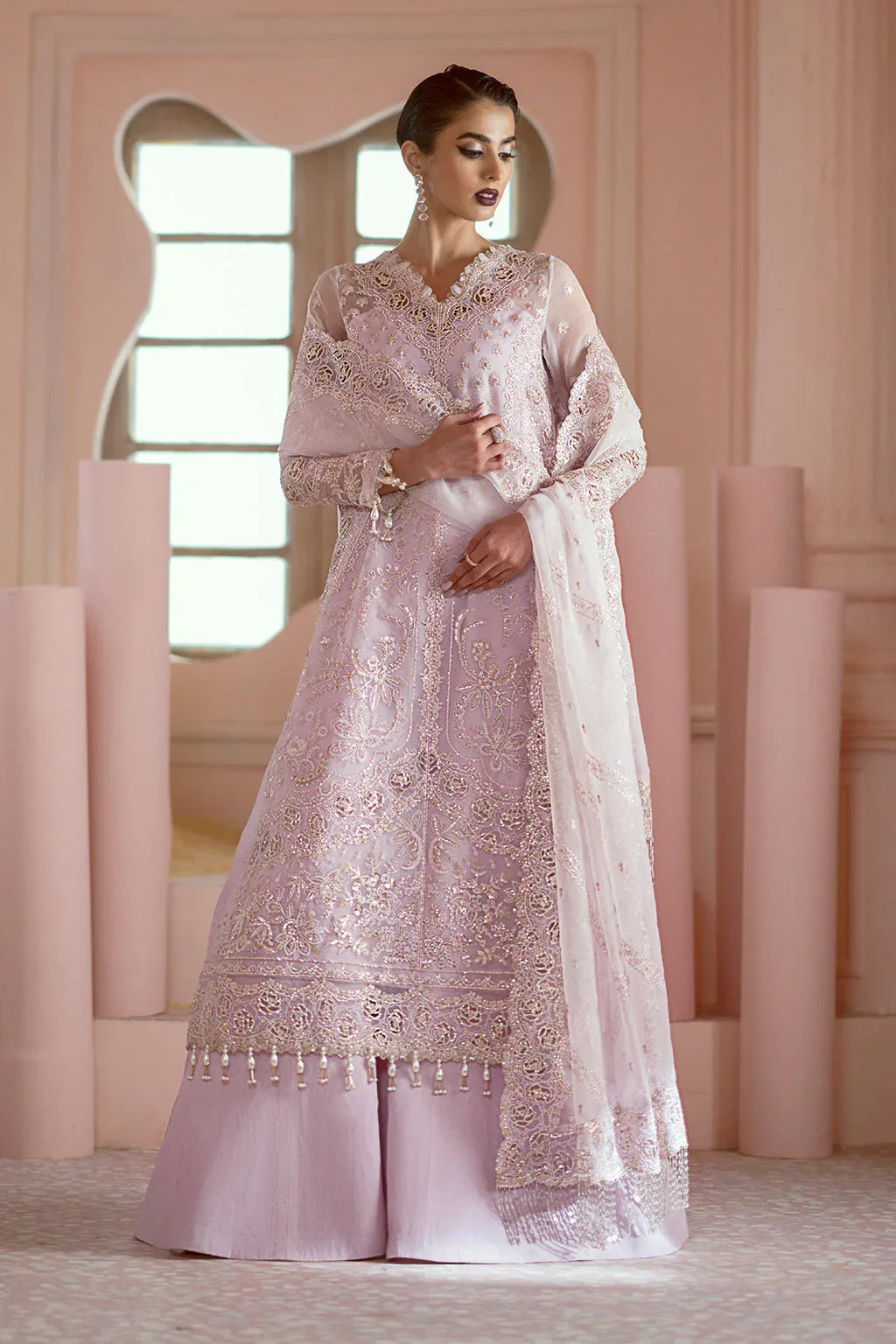 Ayzel | Luminara Wedding Formals | Cora - Aqsa Fabrics