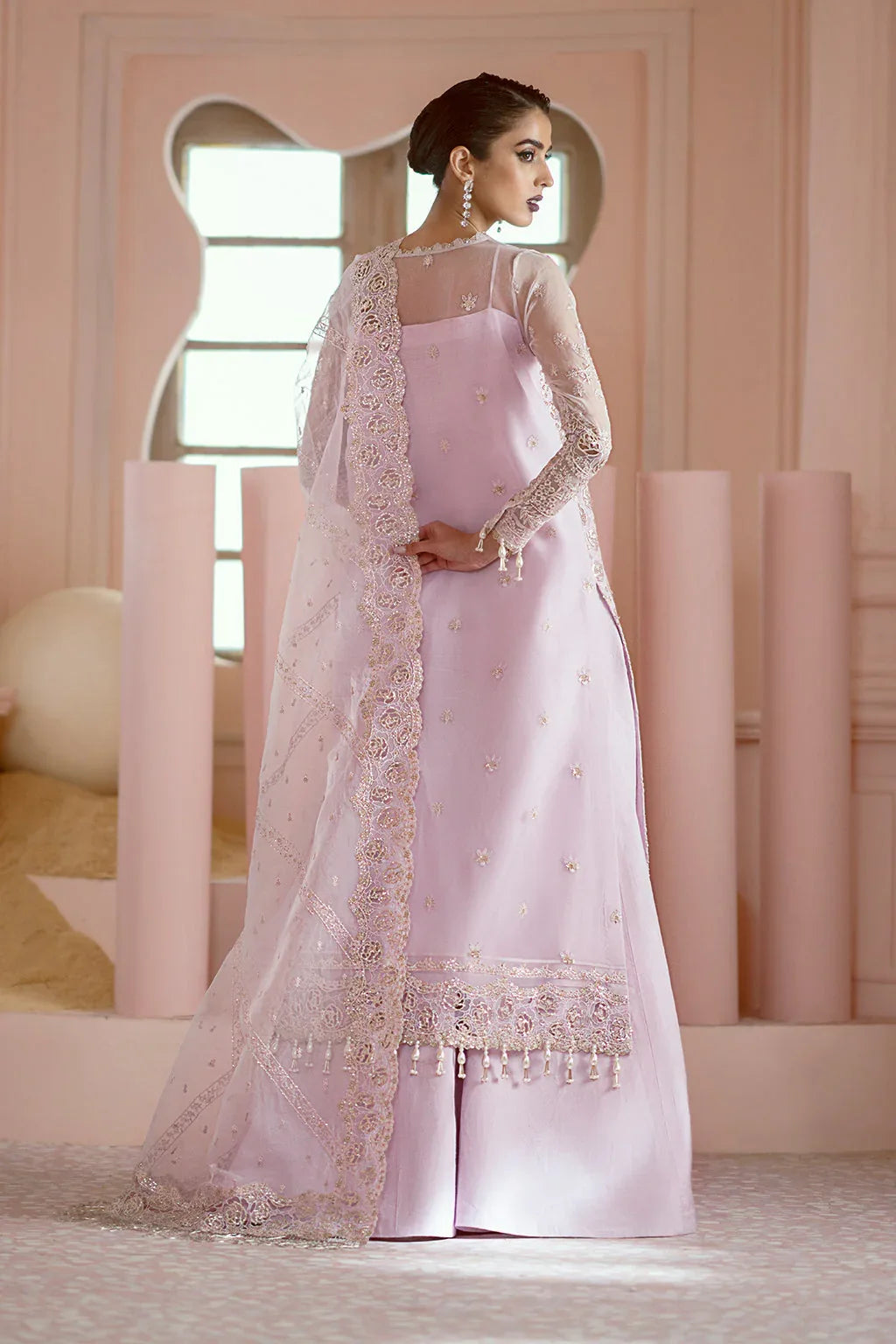 Ayzel | Luminara Wedding Formals | Cora - Aqsa Fabrics