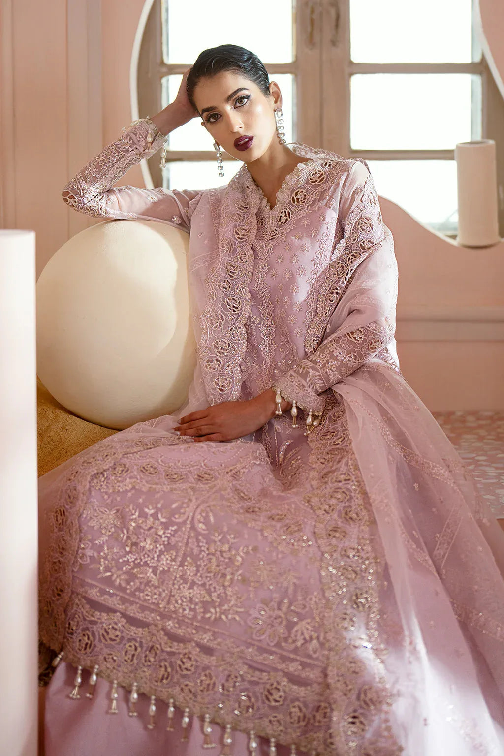 Ayzel | Luminara Wedding Formals | Cora - Aqsa Fabrics
