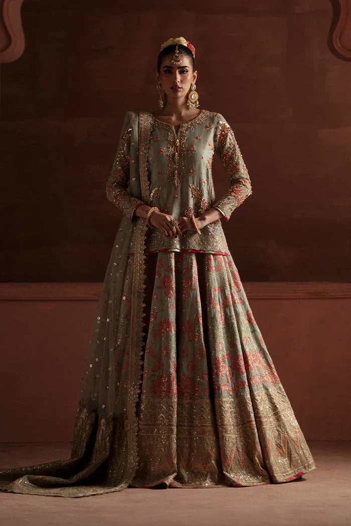 Maryum N Maria | Luxury Silk | RECEPTION FLOWERS - MSS5900 - Aqsa Fabrics