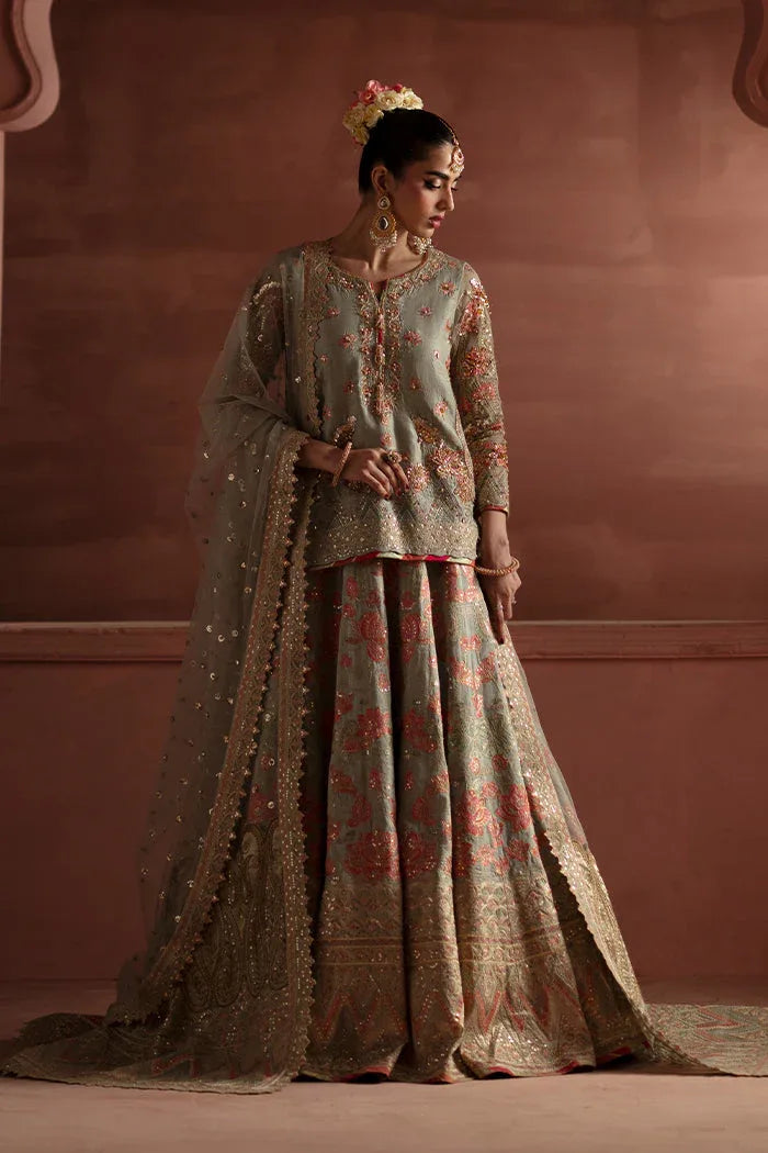 Maryum N Maria | Luxury Silk | RECEPTION FLOWERS - MSS5900 - Aqsa Fabrics