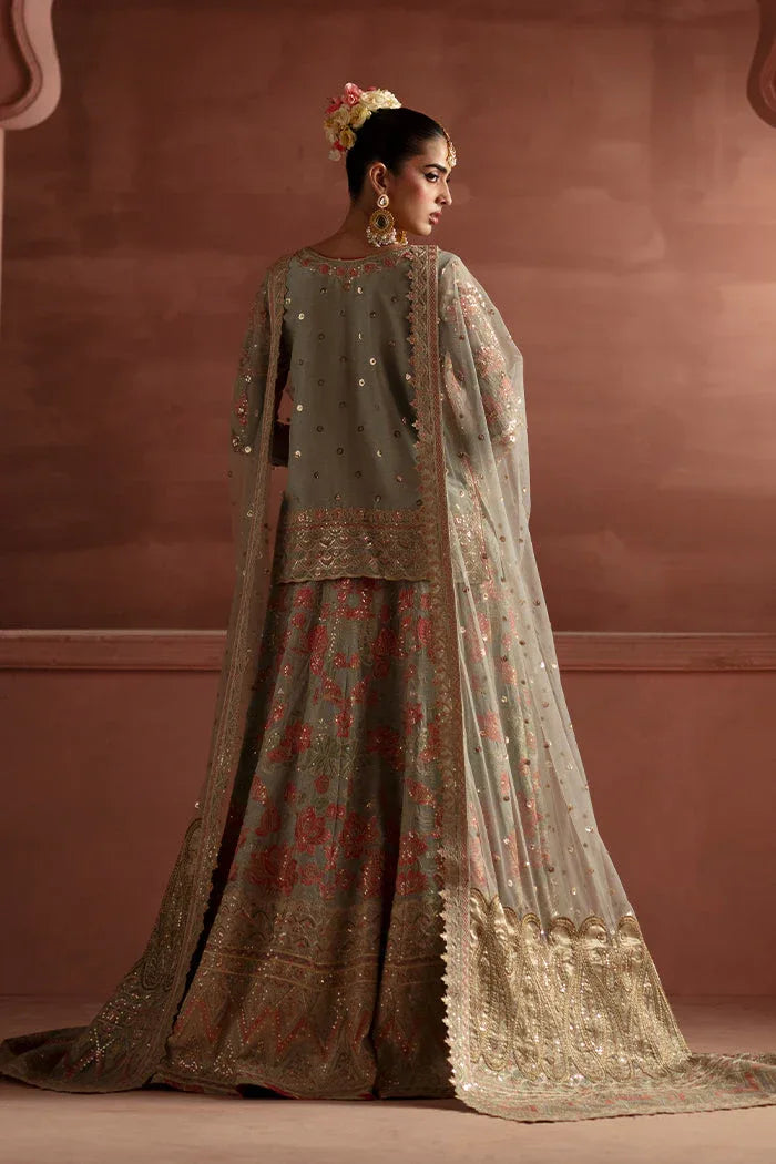 Maryum N Maria | Luxury Silk | RECEPTION FLOWERS - MSS5900 - Aqsa Fabrics