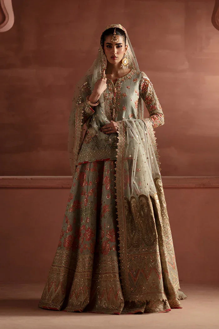 Maryum N Maria | Luxury Silk | RECEPTION FLOWERS - MSS5900 - Aqsa Fabrics