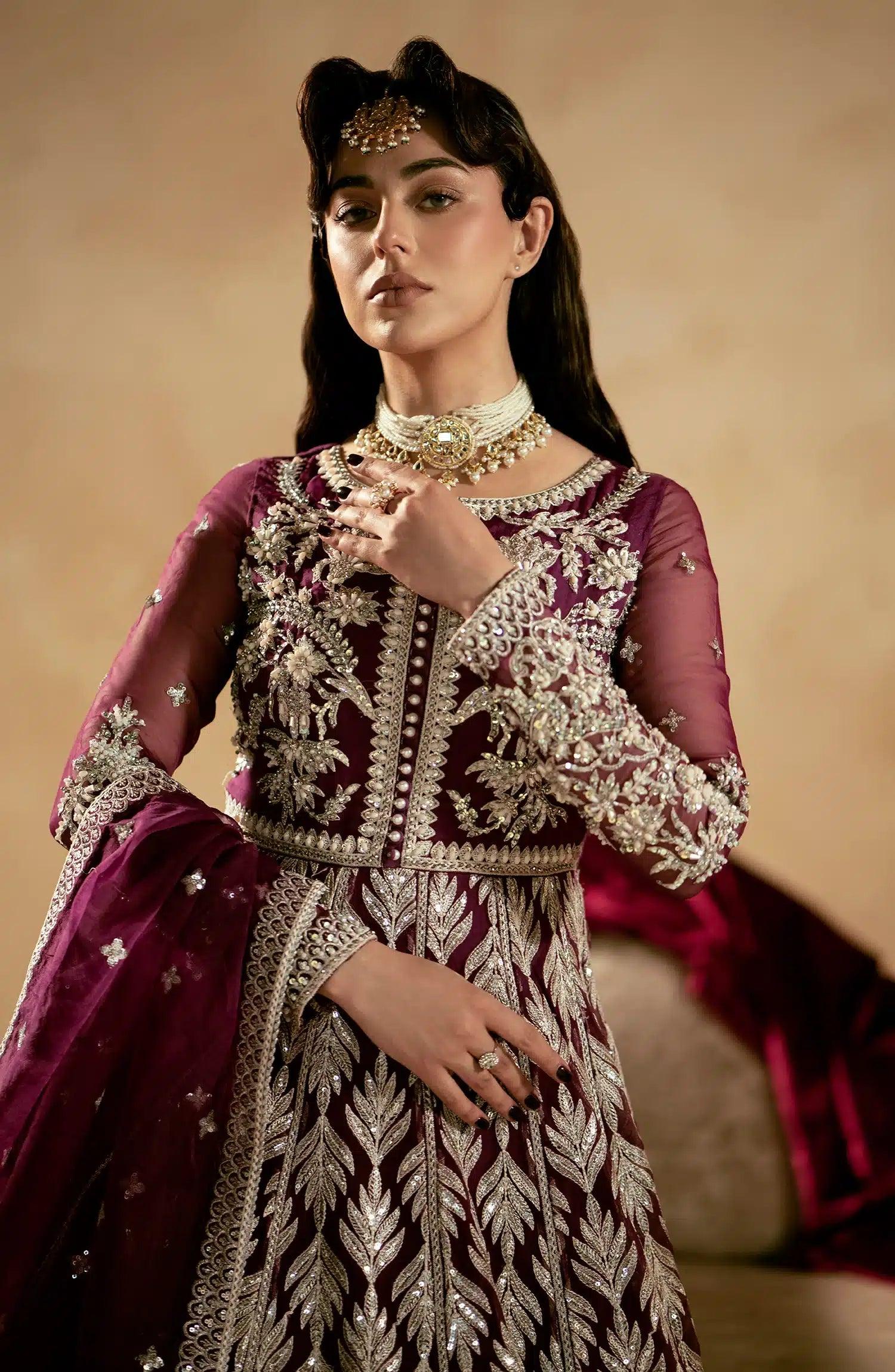Maryum N Maria | Zamani Beghum Formals 23 | Ametyst-(MW23-512) - Aqsa Fabrics