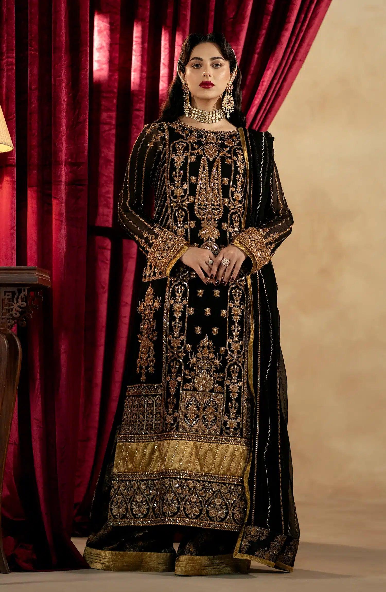Maryum N Maria | Zamani Beghum Formals 23 | Amber-(MW23-519) - Aqsa Fabrics