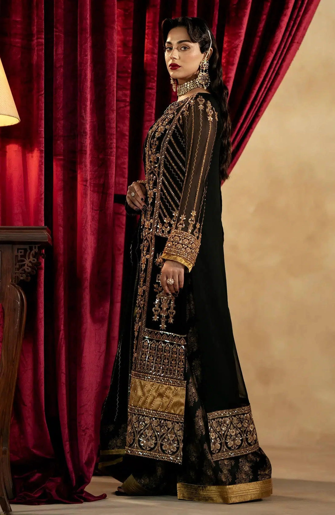 Maryum N Maria | Zamani Beghum Formals 23 | Amber-(MW23-519) - Aqsa Fabrics