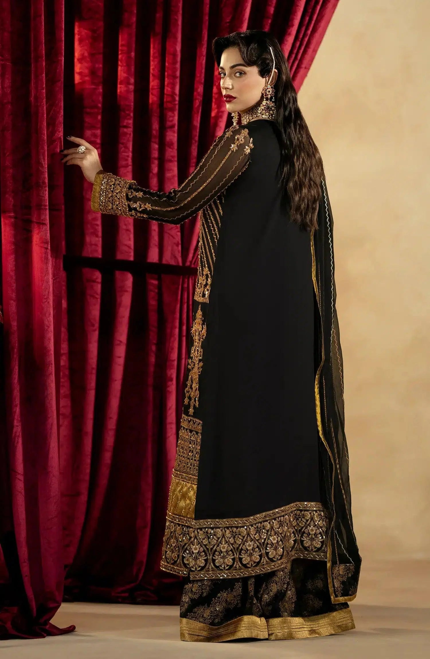 Maryum N Maria | Zamani Beghum Formals 23 | Amber-(MW23-519) - Aqsa Fabrics