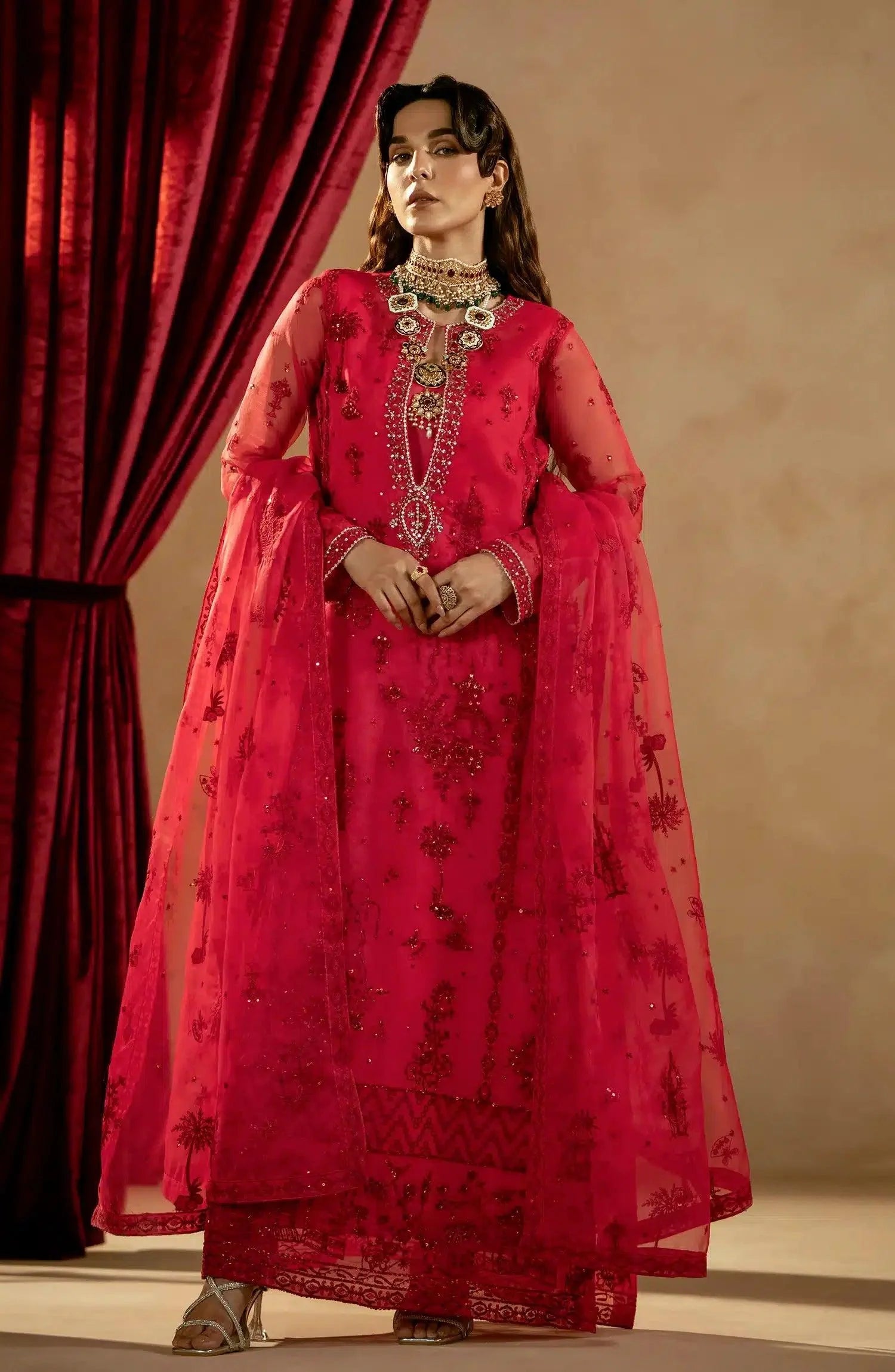 Maryum N Maria | Zamani Beghum Formals 23 | Tourmaline-(MW23-513) - Aqsa Fabrics