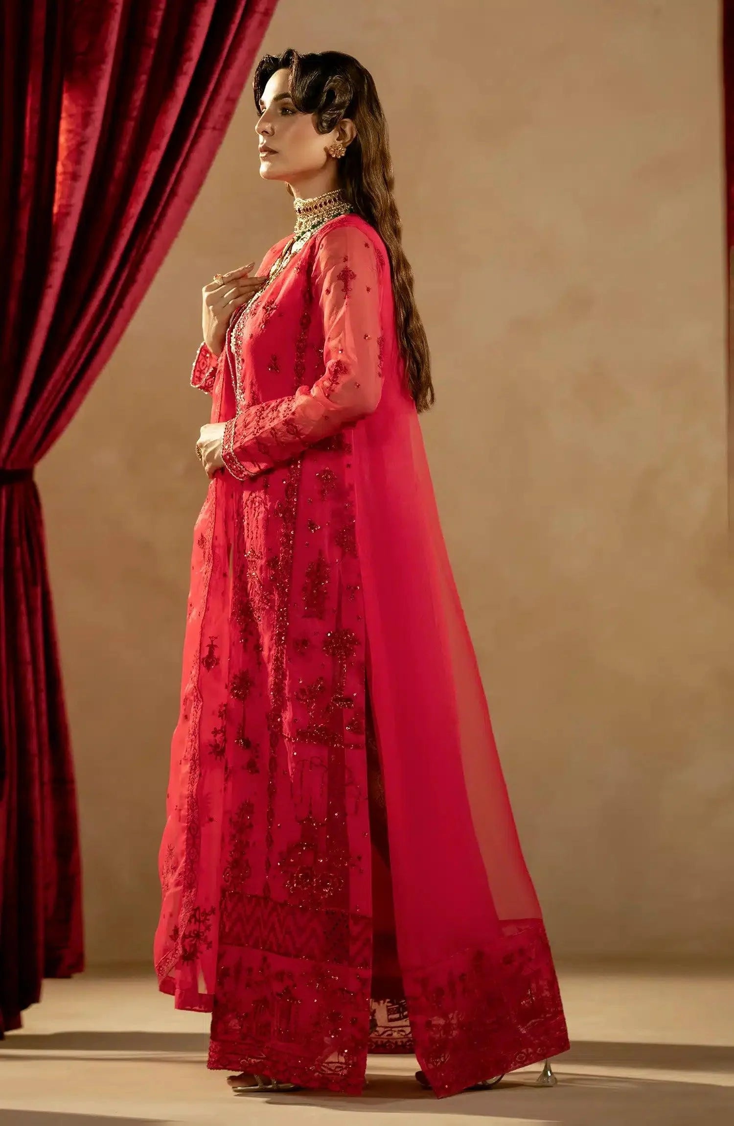 Maryum N Maria | Zamani Beghum Formals 23 | Tourmaline-(MW23-513) - Aqsa Fabrics