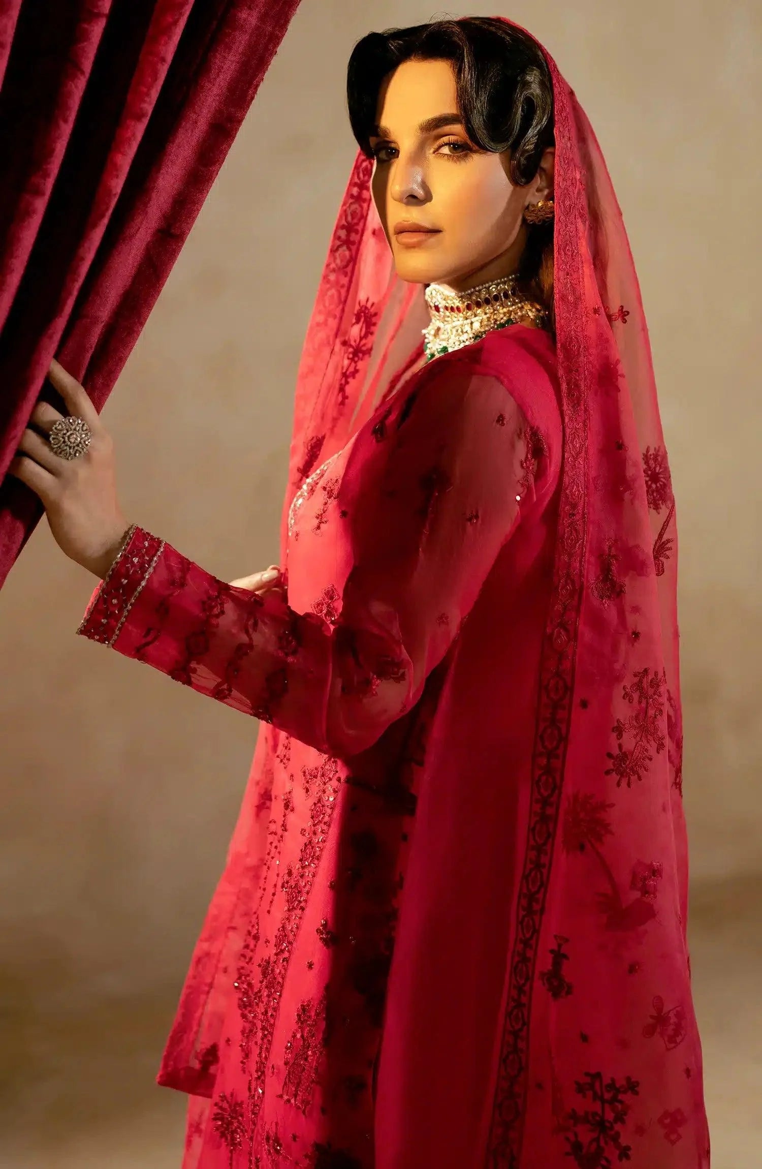 Maryum N Maria | Zamani Beghum Formals 23 | Tourmaline-(MW23-513) - Aqsa Fabrics