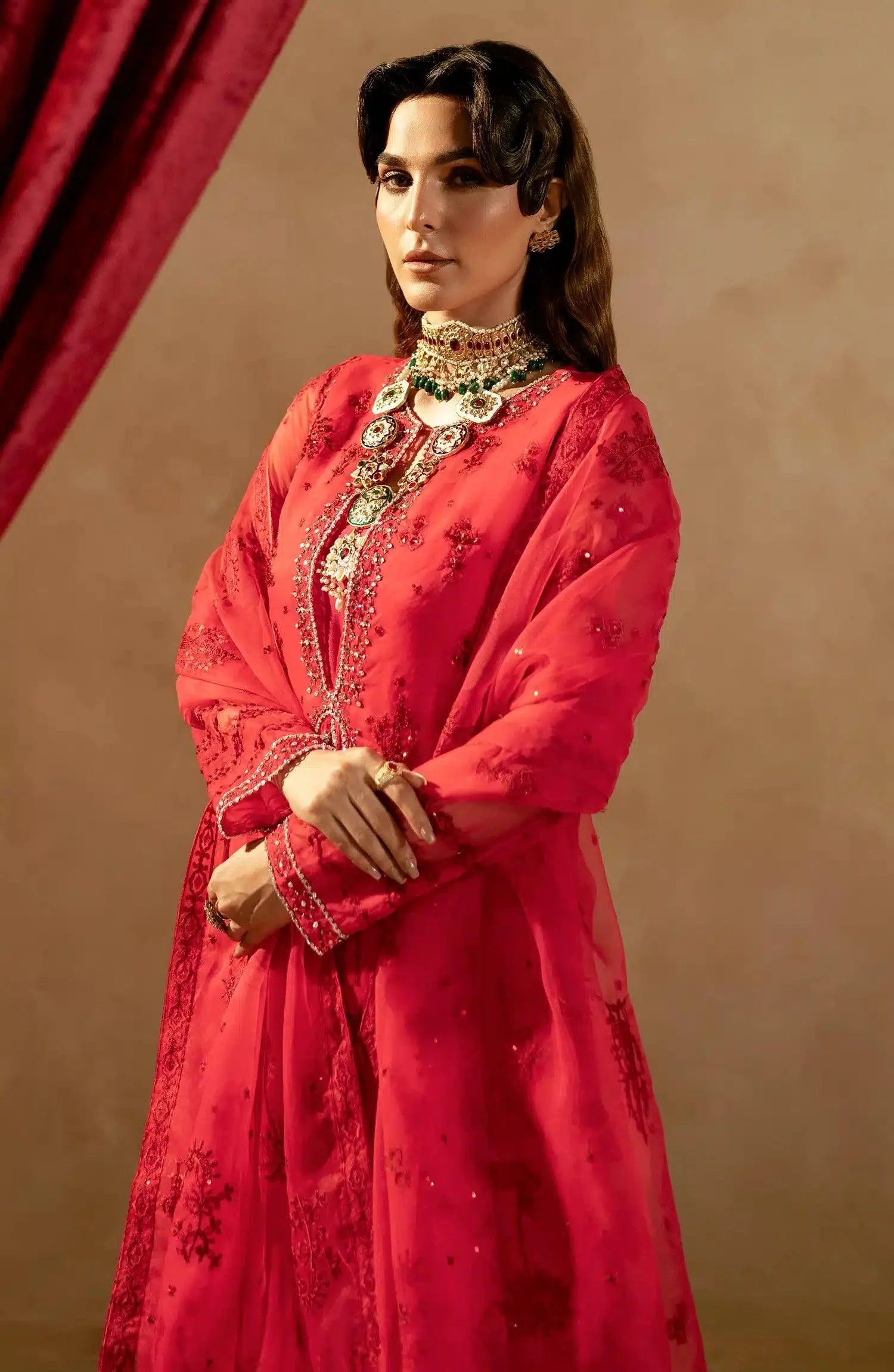 Maryum N Maria | Zamani Beghum Formals 23 | Tourmaline-(MW23-513) - Aqsa Fabrics