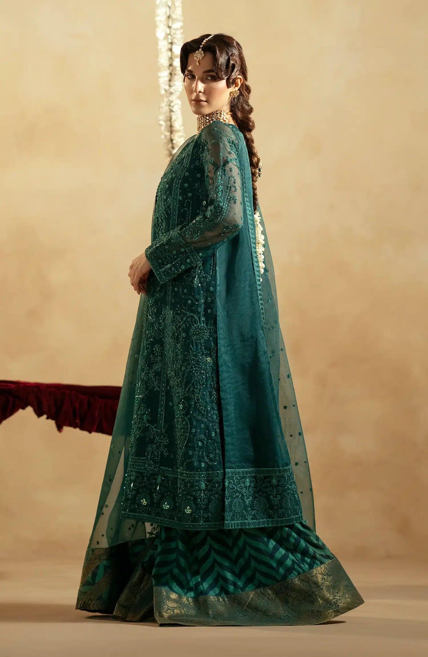 Maryum N Maria | Zamani Beghum Formals 23 | Emerald-(MW23-516) - Aqsa Fabrics