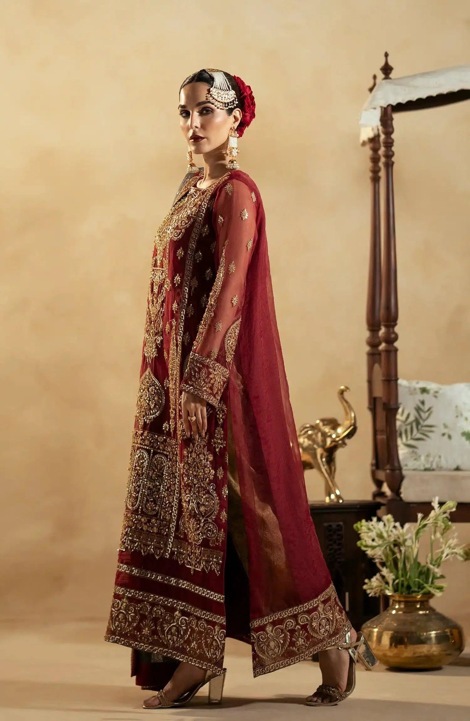 Maryum N Maria | Zamani Beghum Formals 23 | Ruby-(MW23-517) - Aqsa Fabrics