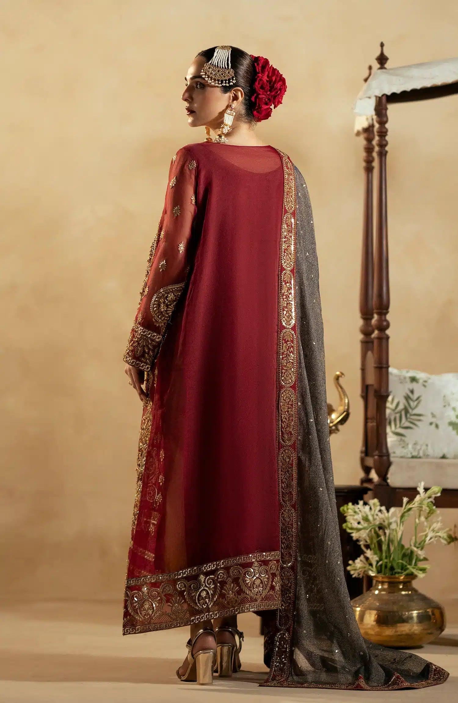 Maryum N Maria | Zamani Beghum Formals 23 | Ruby-(MW23-517) - Aqsa Fabrics