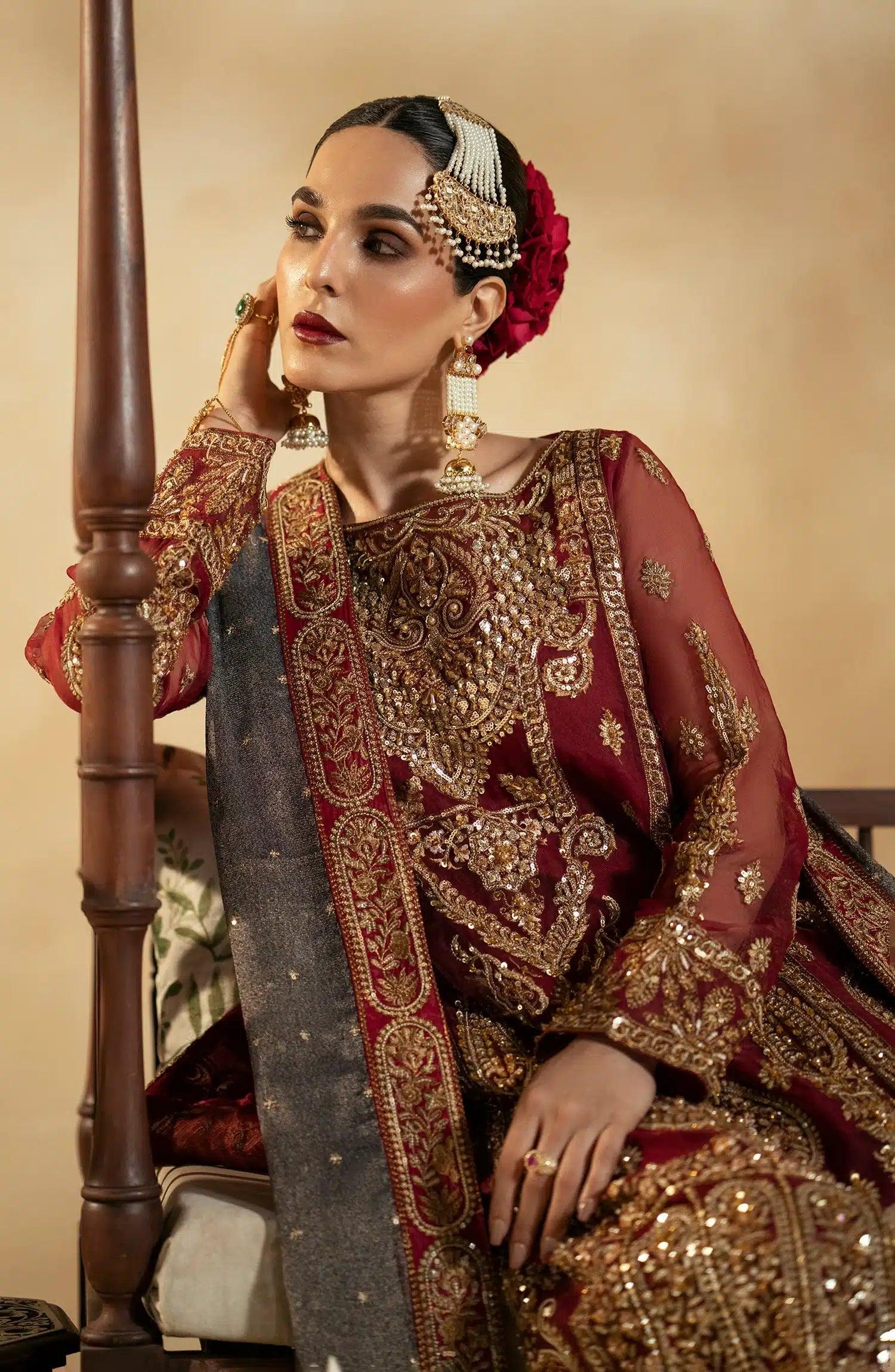 Maryum N Maria | Zamani Beghum Formals 23 | Ruby-(MW23-517) - Aqsa Fabrics