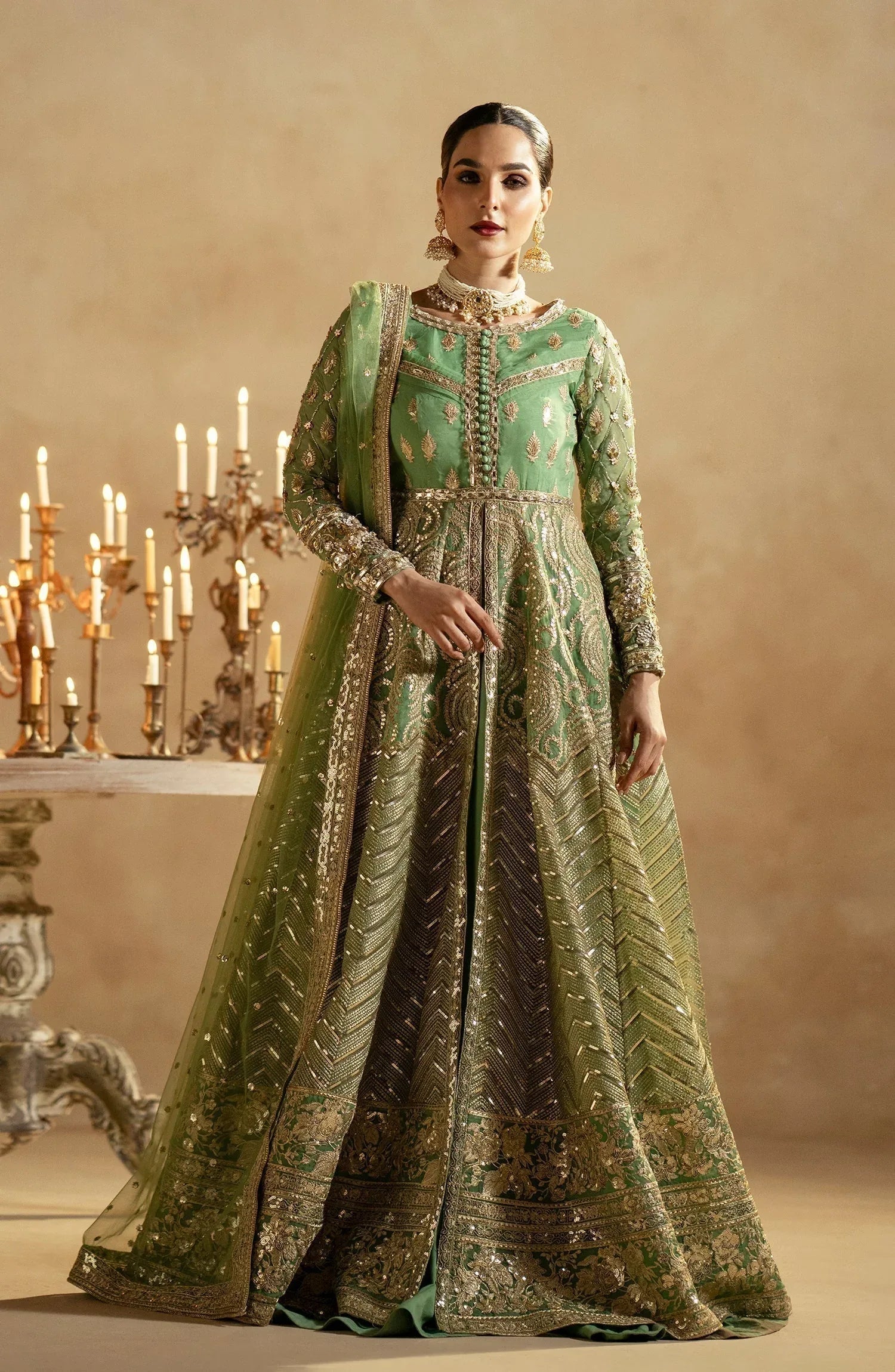 Maryum N Maria | Zamani Beghum Formals 23 | Opal-(MW23-518) - Aqsa Fabrics