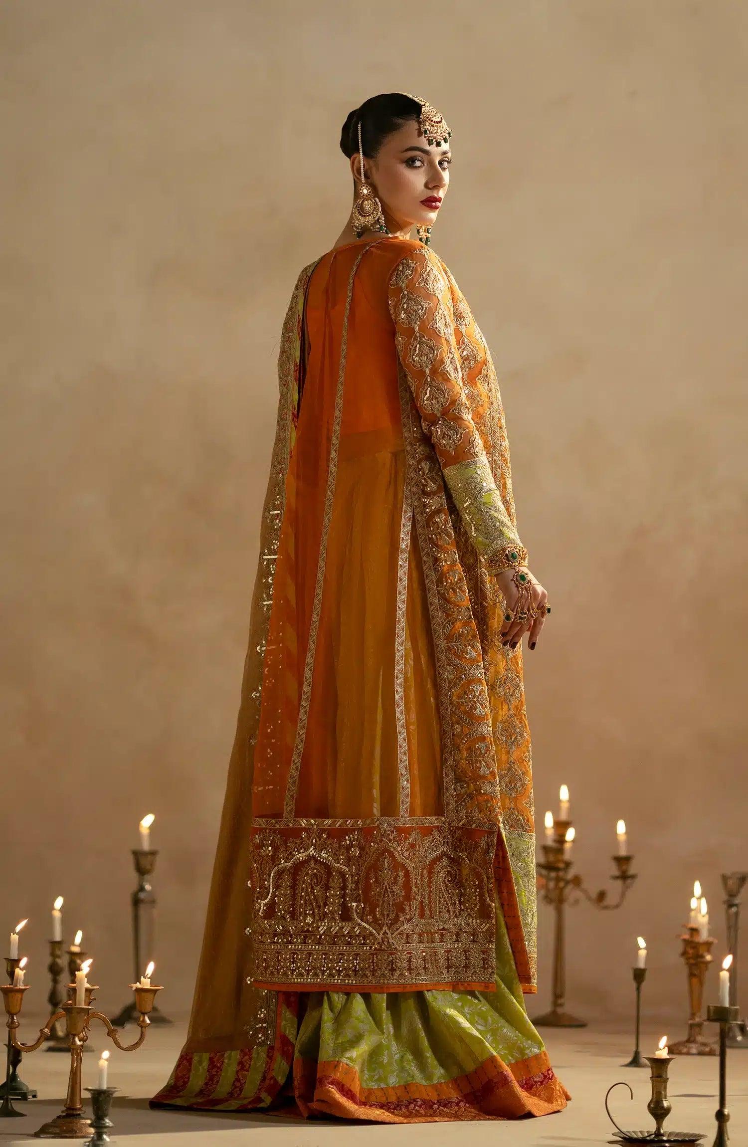 Maryum N Maria | Zamani Beghum Formals 23 | Citrine-(MW23-515) - Aqsa Fabrics