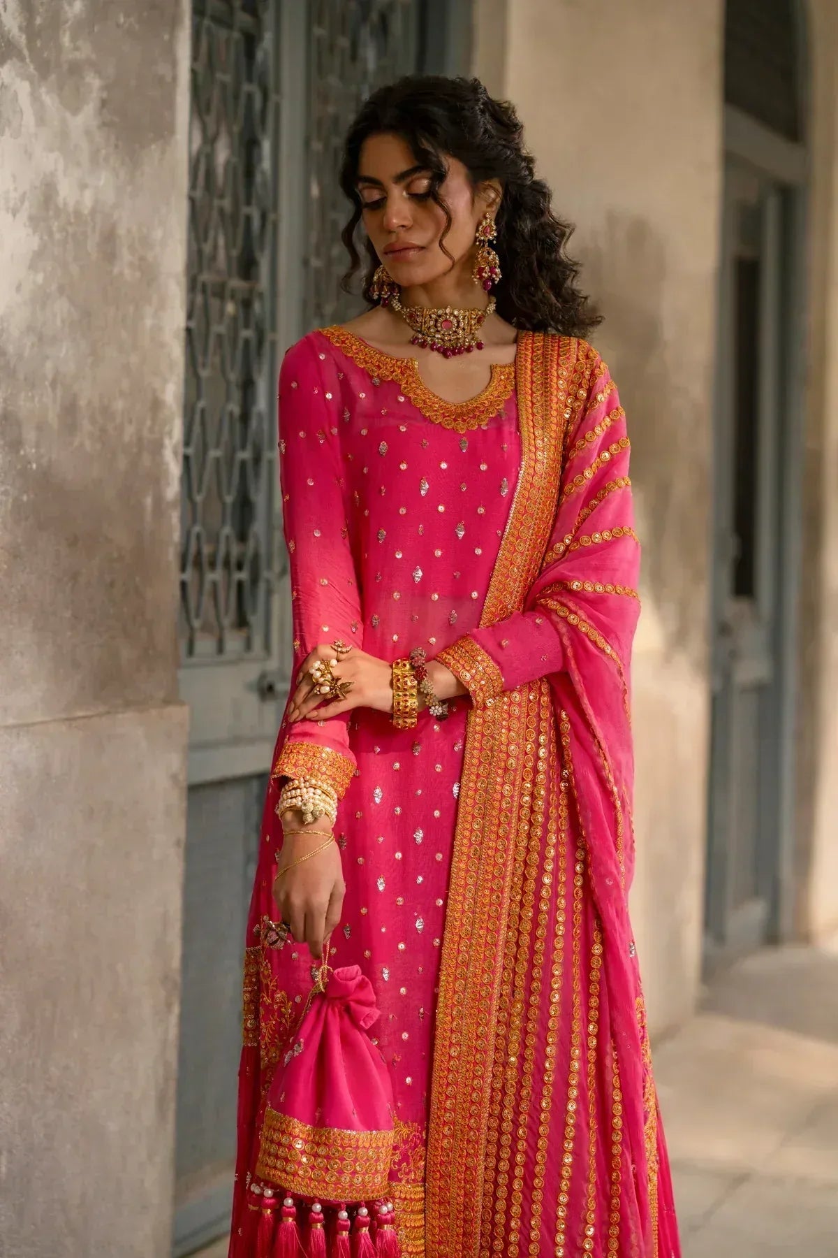 Erum Khan | Mannat Formals | Rangoli - Aqsa Fabrics