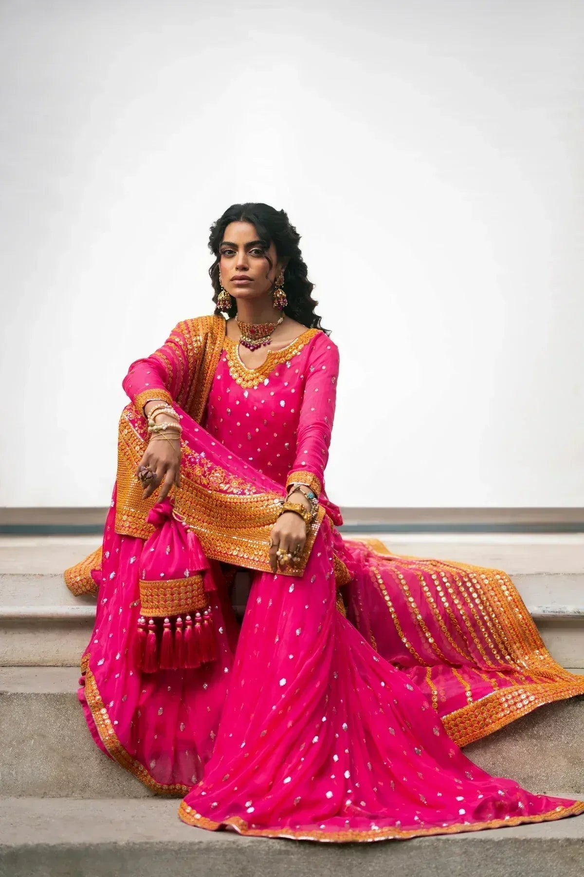 Erum Khan | Mannat Formals | Rangoli - Aqsa Fabrics
