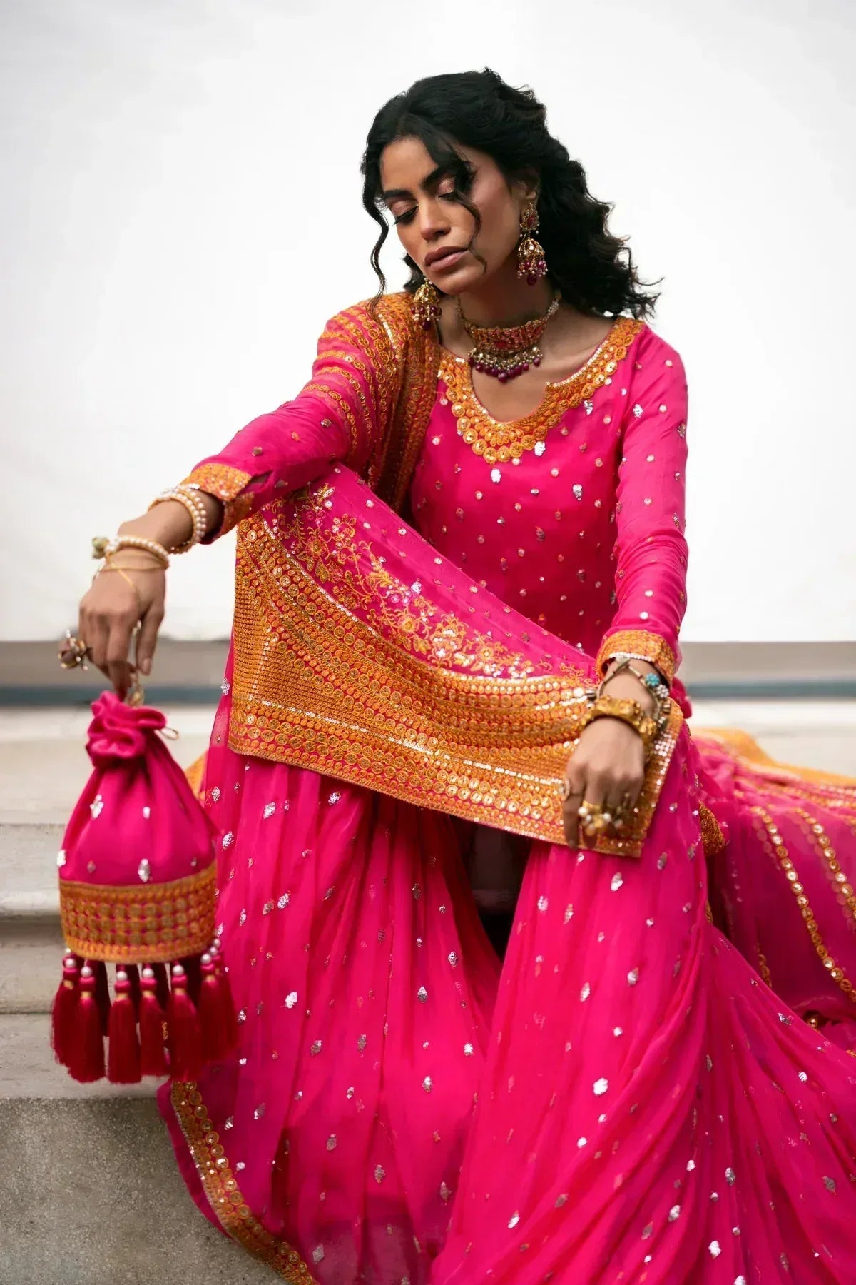 Erum Khan | Mannat Formals | Rangoli - Aqsa Fabrics