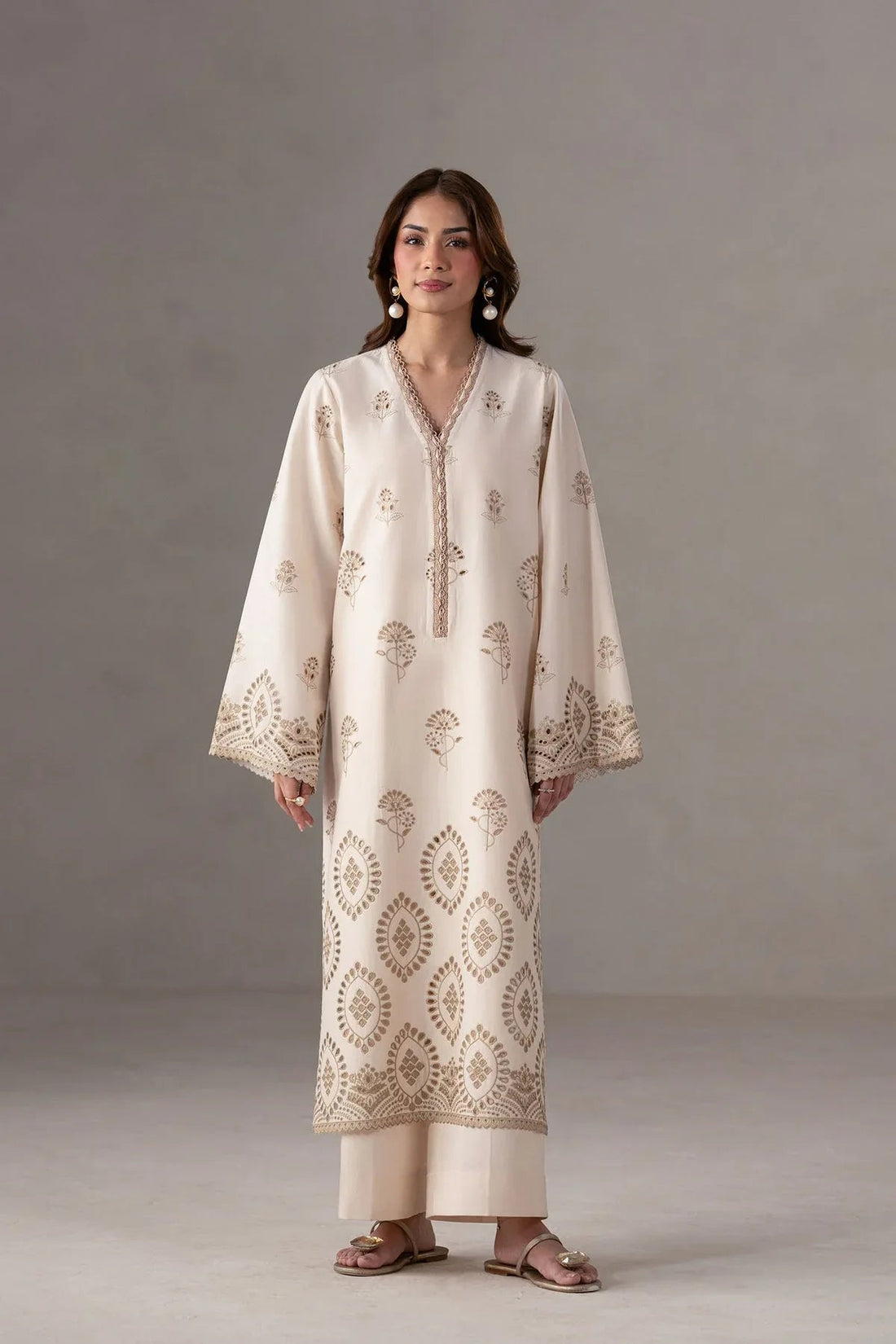 Akbar Aslam | Pret Lawn | Lunel - Aqsa Fabrics