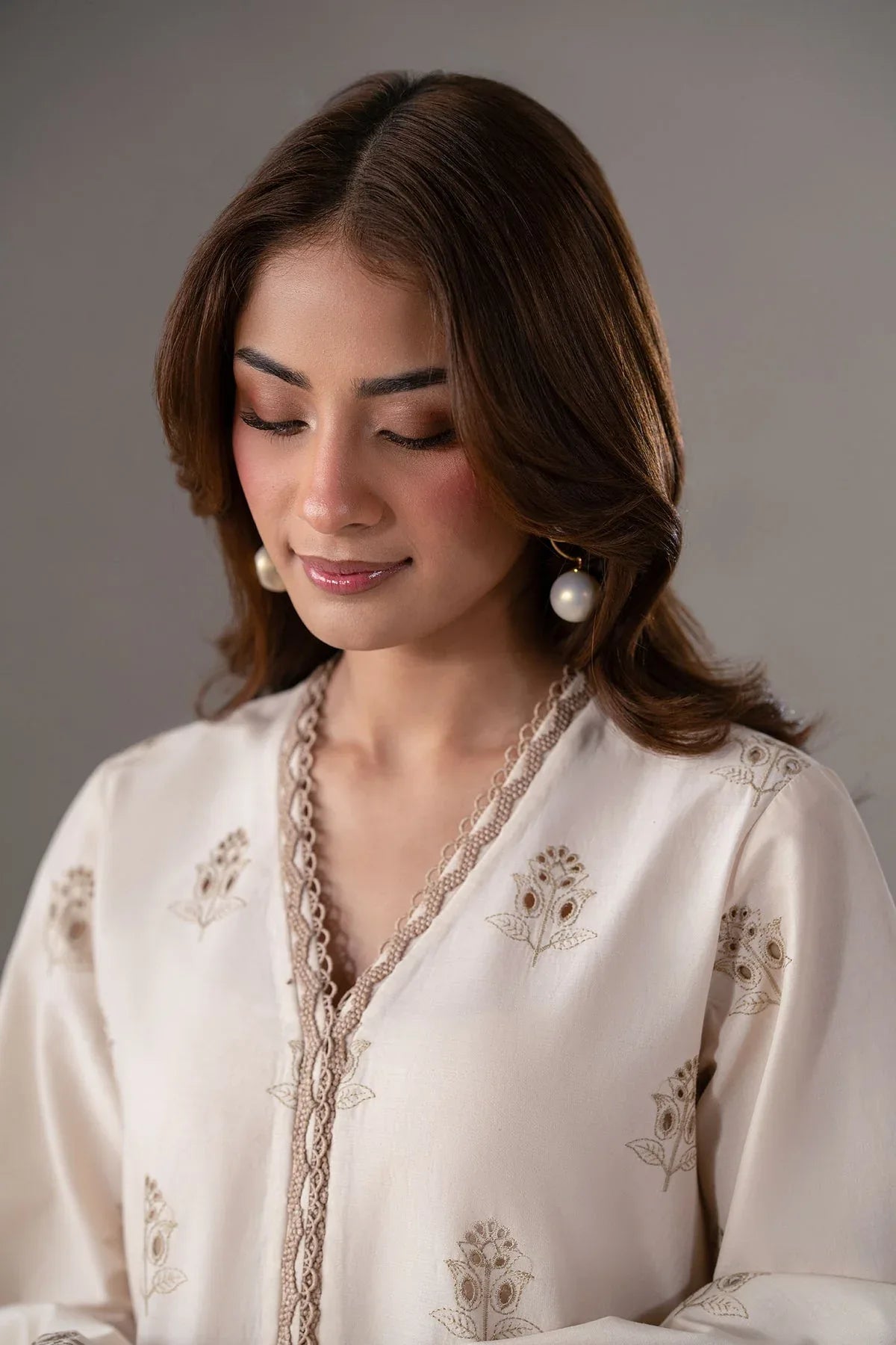 Akbar Aslam | Pret Lawn | Lunel - Aqsa Fabrics
