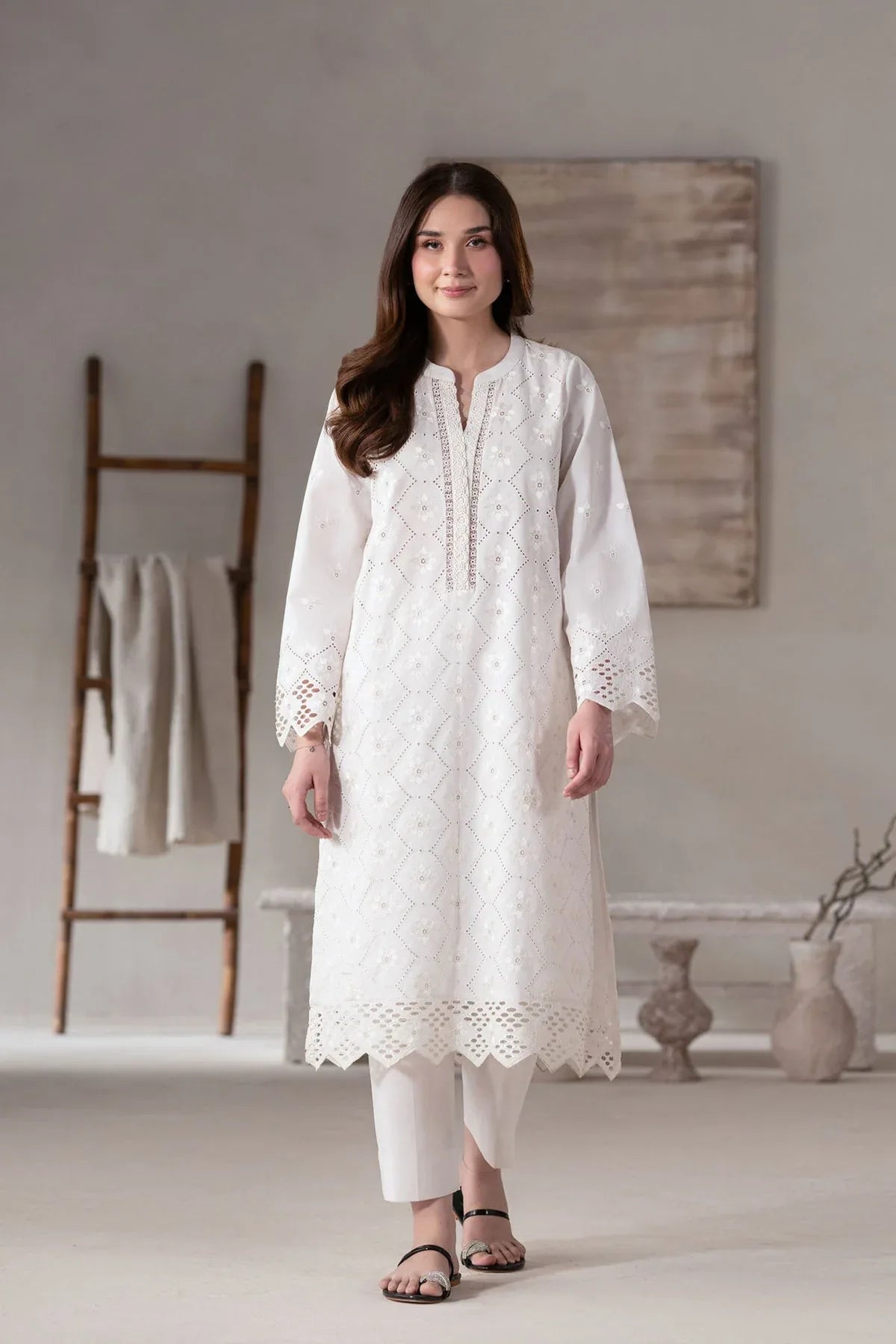 Akbar Aslam | Pret Lawn | Frost - Aqsa Fabrics