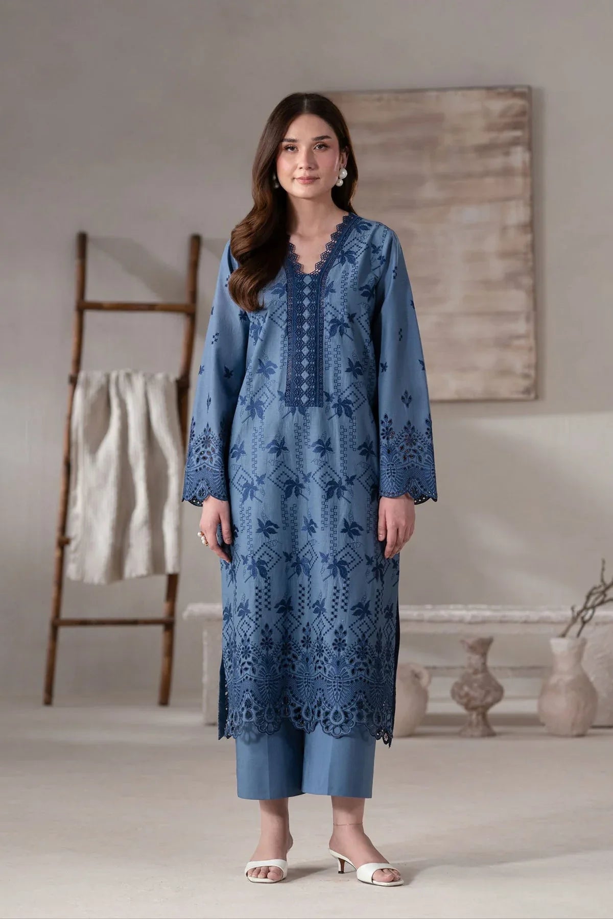 Akbar Aslam | Pret Lawn | Aven - Aqsa Fabrics